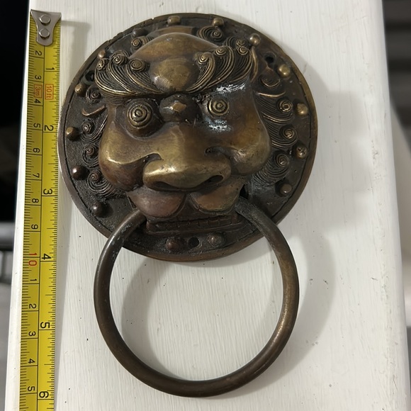 🖤Vtg Chinese Brass Door knocker - Picture 12 of 16